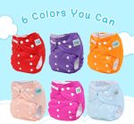 AnAnBaby Reusable Cloth Diapers for Babys, One Size Adjustable Washable Pocket Nappy Covers 6 Pack with 9pcs Microfiber Inserts for Toddler Boys & Girls - Image 2